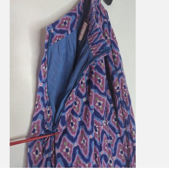 Banjanan Maxi Skirt Size XS Purple Print 100% Cotton Agatha Pocket ANTHROPOLOGIE - Picture 8 of 9
